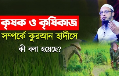কৃষক ও কৃষিকাজ সম্পর্কে কুরআন-হাদীসে কী বলা হয়েছে?