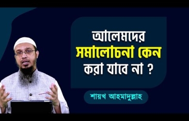 আলেমদের সমালোচনার বিধান