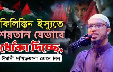 ফিলিস্তিন ইস্যুতে শয়তান যেভাবে ধোঁকা দিচ্ছে, ঈমানী দায়িত্বগুলো জেনে নিন