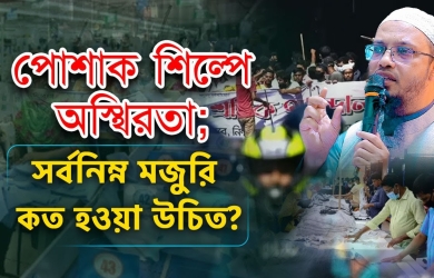 ইসলামের দৃষ্টিতে শ্রমিকের সর্বনিম্ন মজুরি কত হওয়া উচিত?
