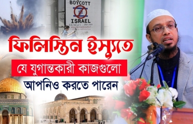 ফিলিস্তিন ইস্যুতে যে যুগান্তকারী কাজগুলো আপনিও করতে পারেন