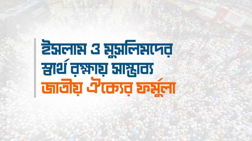 ইসলাম ও মুসলিমদের স্বার্থ রক্ষায় সাম্ভাব্য ঐক্যের ফর্মুলা